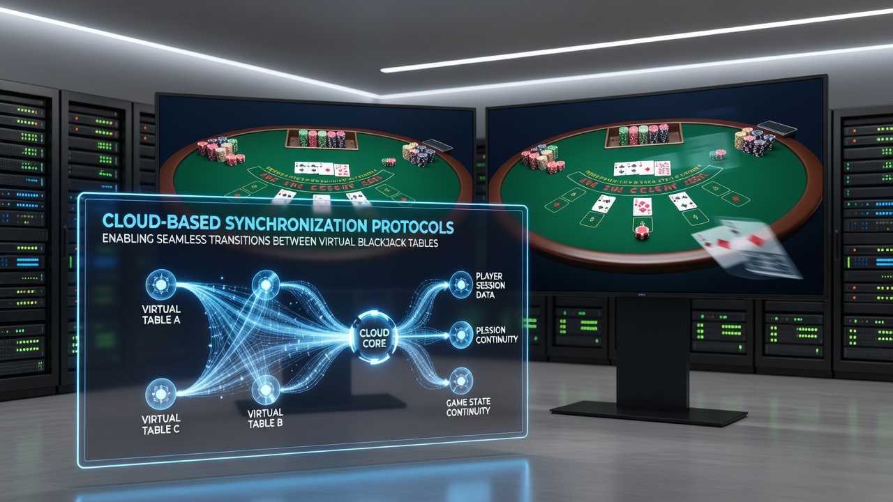 Screenshot of a mobile interface demonstrating transition from blackjack table to sportsbook dashboard with synced balance